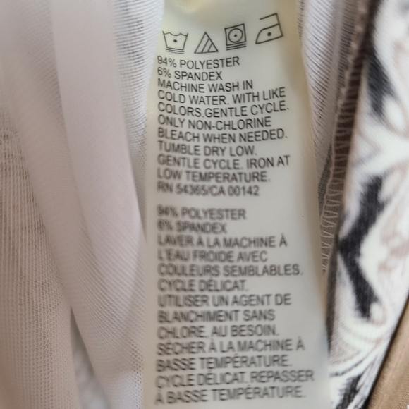 SZ 16 Plus Size shift dress stretch Tan Jay - Picture 6 of 6